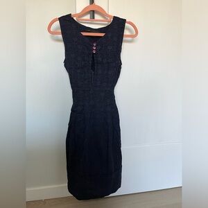 Marc Jacobs Navy Blue Belt Dress